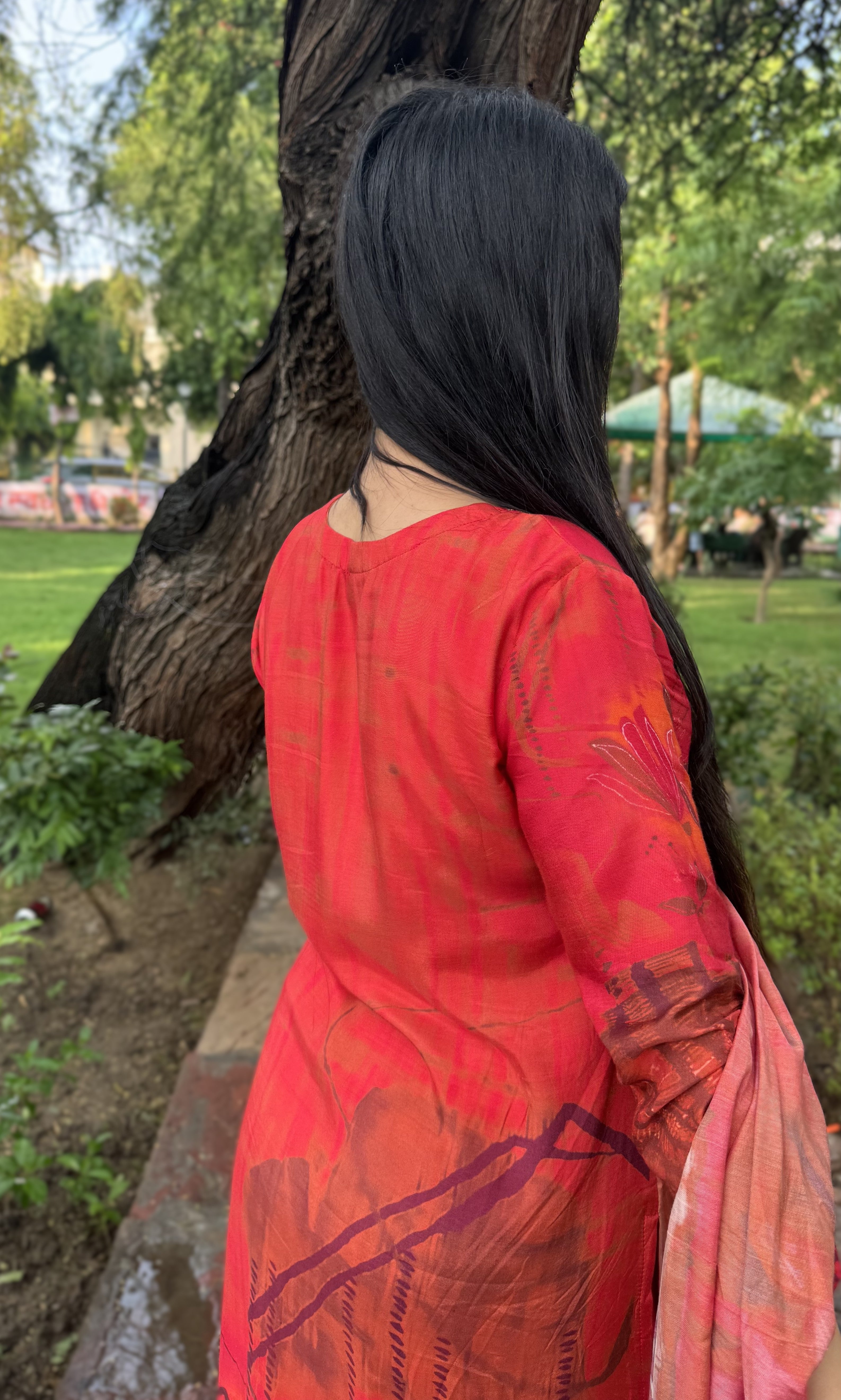 kammo carrot color indian suit
