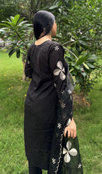 kammo black indian suit set 