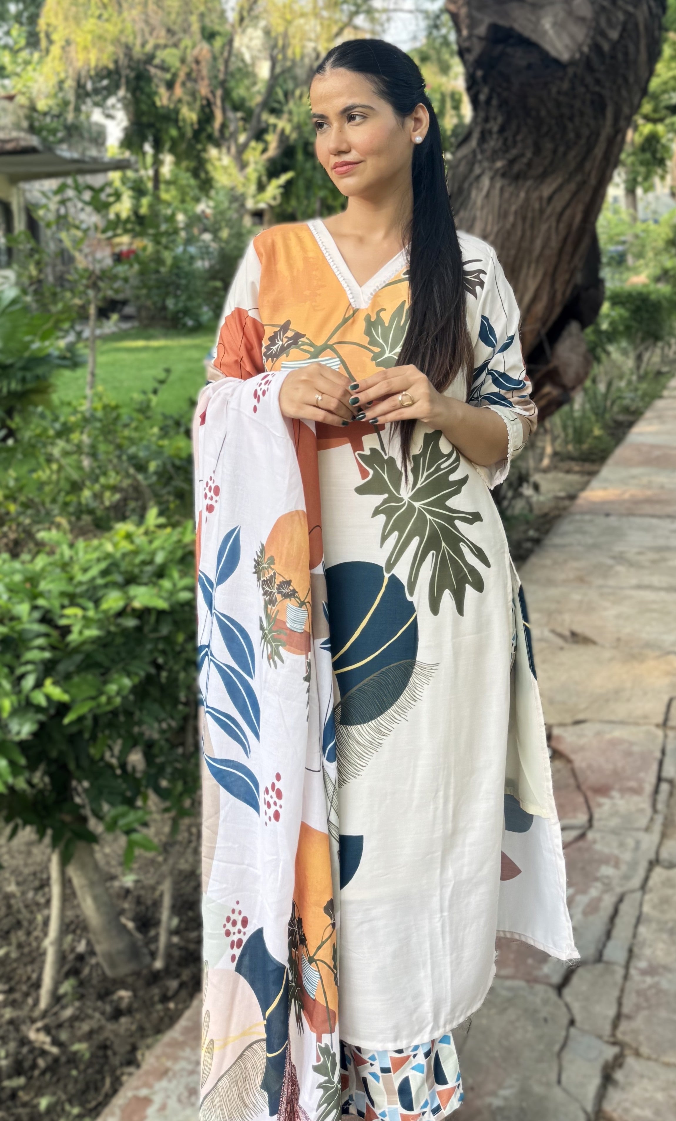 kammo floral palazzo set