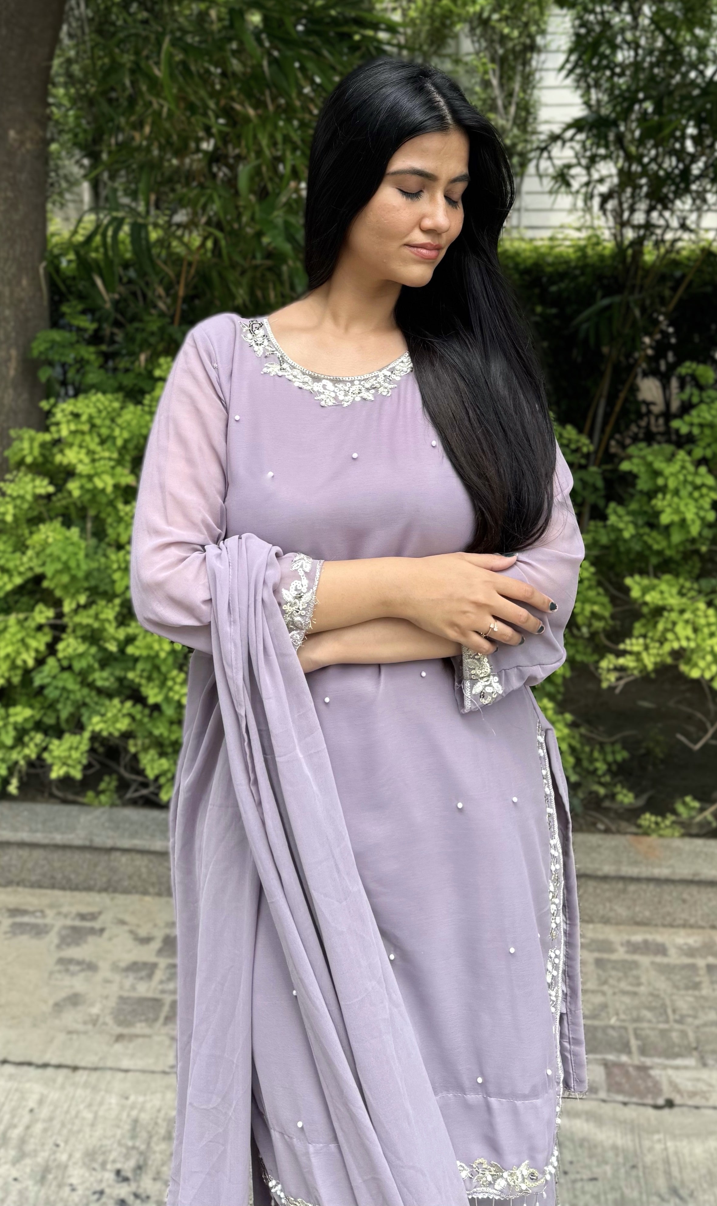 kammo lilac farshi suit