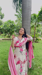 kammo floral masleen suit