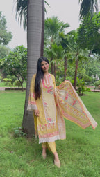 kammo pakistani inspired lace suit